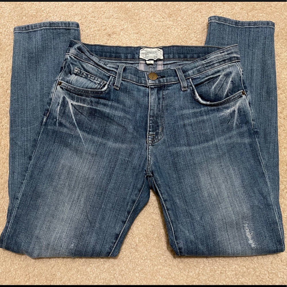 Current Elliot size 25 slim boyfriend style jeans